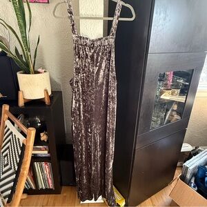 Crushed Velvet Overalls